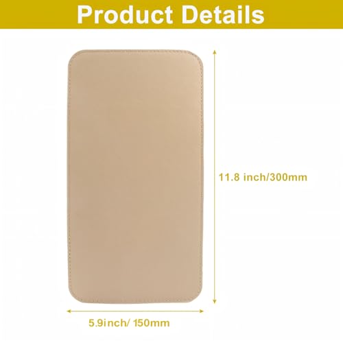 Coufce 1 Pcs Beige Leather Bag Shaper Liner Board | Bag Base Shaper Insert, For Tote Purse Handbag, Anti-Sag Bottom Pad - color: Beige