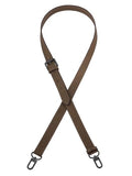 IBWell Genuine Leather Strap Replacement Crossbody Adjustable with Shoulder Strap Pads for Travel Duffel Bags - color: Bronze-gun Buckle