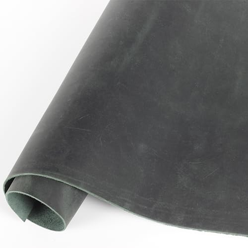 Toprank Genuine Leather Sheets for Crafts 24''X12'' Precut Full Grain Leather Tooling Leather (1.6mm) Cowhide Leather Pieces Square, Grassgreen - color: Grassgreen, size: 24"x12"