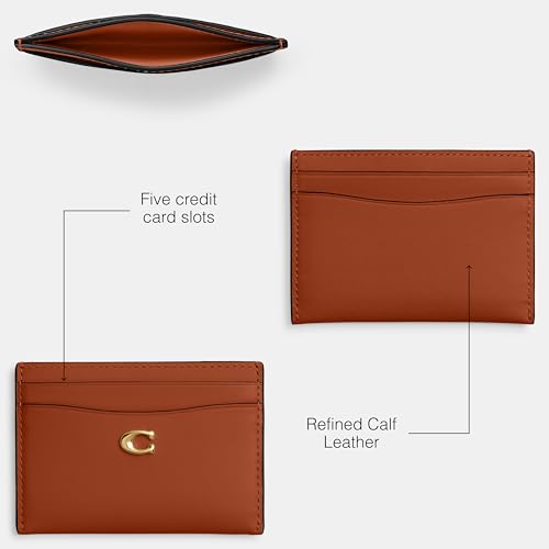 Coach Essential Card Case - color: Amber Brown