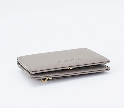 Women Wallets Small Bifold Leather Pocket Wallet Ladies Mini Short Purse - color: Grey