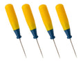Quick Leather Awl with Plastic Handle Punch - Pack of 4 - Fine Point Sheet Scratch Awls Tool Bookmaking Working