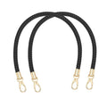 PATIKIL Braided Purse Straps PU Leather - color: Black, size: 15.7"