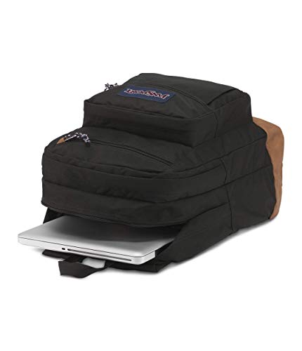 JanSport Cool Backpack, with 15-inch Laptop Sleeve - Large Computer Bag Rucksack with 2 Compartments, Ergonomic Straps, Black - color: Black