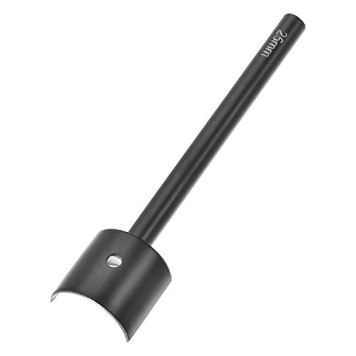 uxcell Anti-Rust Half-Round Leather Cutter Punch 25mm Strap End Punch Tool for Crafting Strap Belt Wallet and Bag - size: 25mm