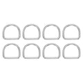Metal D Ring Thick D Buckle Solid Welded Flat Dee Ring, for Backpack Wallets Leather Straps Webbing Pet Collars - size: 1"(3mm)