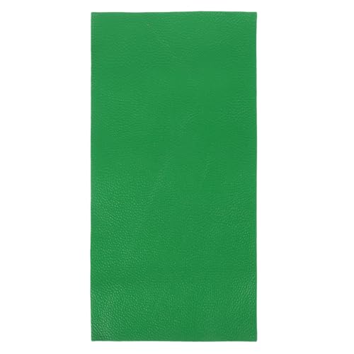 MECCANIXITY Thick Full Grain Leather Sheet, 23.6 x 11.8 Inch Natural Cow Leather 1.5-1.8 mm Fabric Pieces for DIY Craft Furniture Office Belts Notebook Covers,Grass Green - color: Grass Green, size: 23.6 x 11.8 Inch