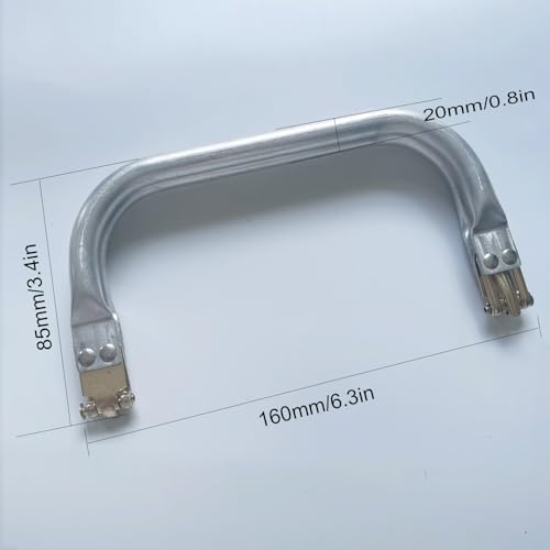 Tuofchyi 6.3" Metal Purse Frame, 2Pcs Rectangle Kiss Lock Bag Hardware | Ideal for DIY Tote Bags, Clutches, Crochet Purses, Features a 180° Opening, Strong Hinges Secure Rectangle Kiss Lock Closure - size: 6.3 inch