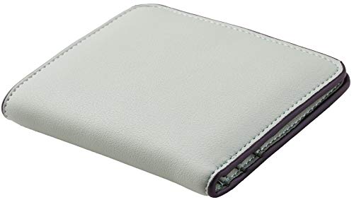 Toughergun Women’s Small Slim Leather Wallet with RFID Protection, Compact Bifold Mini Purse with Clear ID Window - color: 05 ReNapa Green Light