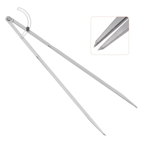 HARFINGTON Wing Divider Compass 20 Inch 500mm Adjustable Lockable Woodworking Compass for Metalworking Geometry Drawing Woodworking - size: 20"