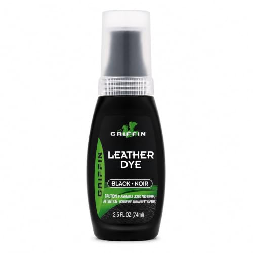 Griffin Black Leather Dye for Shoes & Boots, 2.5 oz - color: Black