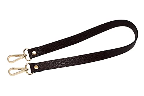 VanEnjoy Full Grain Leather Replacement Strap Shoulder Bag Purse, 0.98 inch Width Gold Hardware(Expresso) - color: Expresso, size: 26 inches