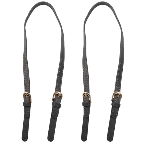 30 Inch Black Leather Purse Straps