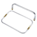 uxcell Metal Purse Frame 2Pcs, 12" Rectangle Lock Frame Kiss Lock Clasp Bag Frame Hardware Replacements for DIY Purse Handle Bag Making Sewing Craft Carpet - size: 12 Inch