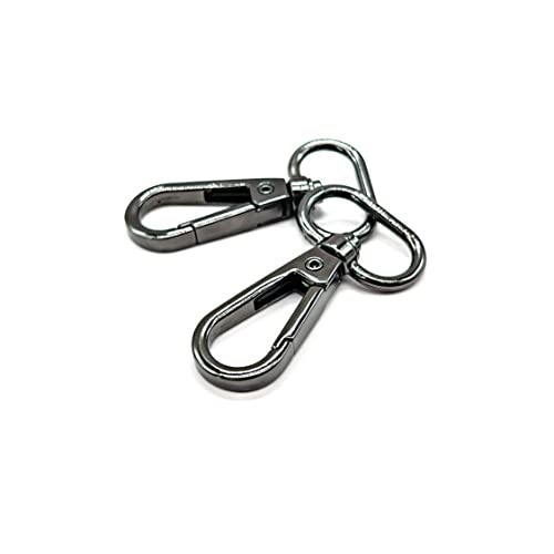 Swivel Lobster Clasps 3/4 inch Metal Swivel Hooks for Purses Bag | Hardware Handbag Crossbody Bag Dog Collars Pet Leashes Webbing Keychain Lanyard Strap Making Push Gate Clips 15pcs Gunmetal - color: 3/4 inch Gunmetal 15pcs
