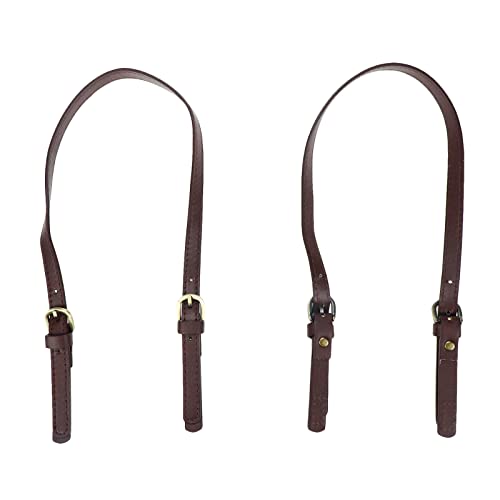 Semetall PU Leather Replacement Purse Straps 2 Pcs Light Coffee - color: Light Coffee