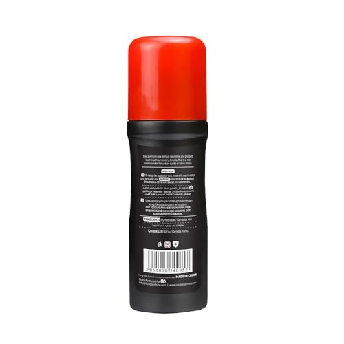 Liquid Shoe Polish Black Noir, Instant Shine & Protect, For Leather Shoes & Boots, 100ml Bottle with Sponge Applicator.