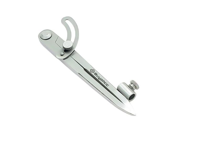 Buyohlic Wing Compass, Leather Working Wing Divider, Caliper & Scribe Tool, for Woodworking Drawing & Drafting (Metallic, (8'' Inch -200mm)) - size: (8'' Inch -200mm)