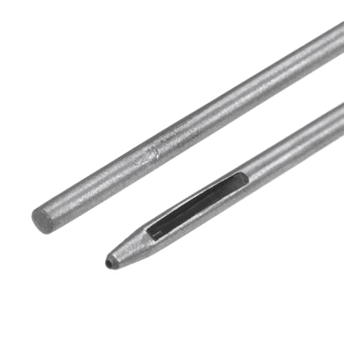 HARFINGTON 2pcs Hollow Punch for Leather 0.8mm Round Hole Punch Tool for Belt Puncher Carbon Steel Single Punch for Watch Belt Cut Leather Craft Rubber Paper Fabric Plastic Soft Material - size: 0.8mm
