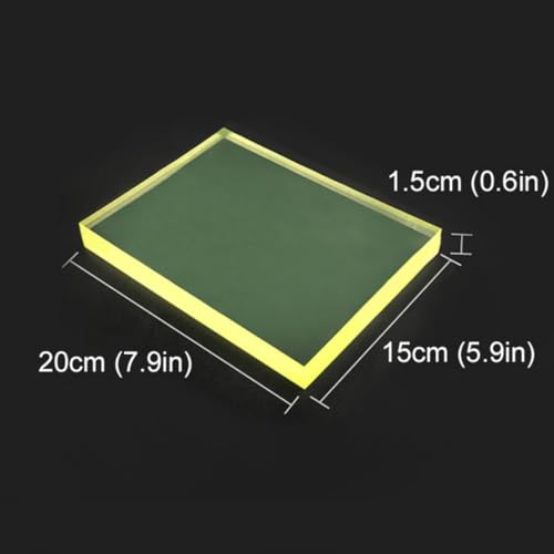 Leather Craft Punching Pad, 8x6 Inch Rubber Cutting Mat, 0.3" Thick Protection Board for Stitching Chisels, Hole Punches, Stamping Tools, DIY Working Table Slab - size: 8x6x0.3''