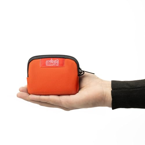 Manhattan Portage CORDURA® Coin Purse With Zipper Closure Pouch Eclectic Colors Credit Card ID Card Jewelry Keys Water Resistant Gift Everyday Carry - color: Orange