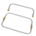 YTKavq 12" Metal Purse Frame, Heavy Duty Kiss Lock Clasp, 2pcs for DIY Bag - size: 12"