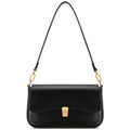 KKXIU Small Shoulder Bag for Women Cute Hobo Handbags Mini Clutch Purses | Classic Trendy Retro Underarm Crossbody Bag with Detachable Straps, Zipper Closure - color: Black