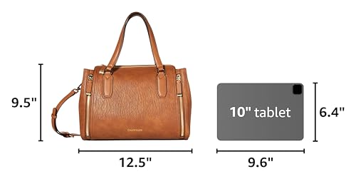 Calvin Klein Women's Organization Satchel - color: Caramel