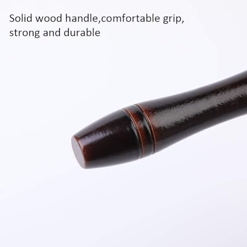 Mnuizu 26mm Leather Roller Tool, Leather Press Edge Roller with Wooden Handle, Edge Creaser for Leathered Craft (Black) | Brayer Rollers for Crafting, Seam Roller for Leather, with Wooden Handle, Edge Creaser for Leathered Craft - color: Black, size: 26mm