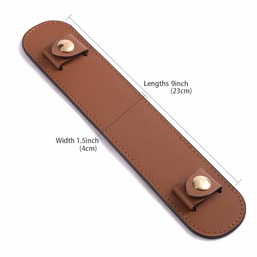 Vachetta Leather shoulder pads Leather shoulder strap pads for designing stylish decompression handbag bags - color: Brown Strap Pad