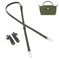 Purse Straps Replacement, Leather Handbag Crossbody Shoulder Strap Kit Adjustable for Mini Longcamp Tote Bag Women - color: Green