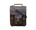Genuine Leather Messenger Bag Vintage Laptop Crossbody Bag Satchel Man Purse Shoulder Bag for man woman office bag - style: 11 Inches Dark Brown