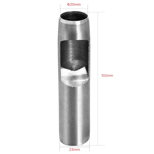 GLRXMX 20mm Round Leather Hole Punch Tool Belt Hole Puncher - size: 20mm