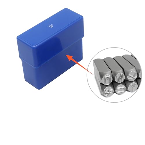 FOCMKEAS Letter Stamp Set, 1/8"(3mm), Spring Steels - size: 1/8"(3mm)-L