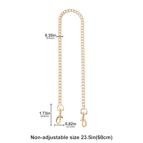 Bag Chain Strap for Handbag Replacement,Gold Purse Chain Accessories Shoulder Straps Crossbody - color: Style-5-60cm