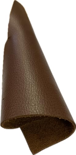 Reed Leather Hides - Cow Skins (8 inches X 11 Inches, Dark Brown) | Arts and Crafts - color: Dark Brown, size: 0.6 Square Foot