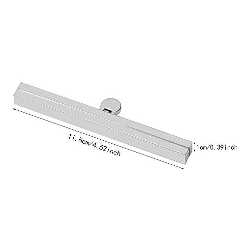 BUTUZE 6pcs Bag Clasps Purse, 4.52inches Metal Purse Frame Kiss Clasp Purse Frame, Purse Clasps for Bag Making, Metal Purse Frame Wallet Clasp, Bag Clasp for Purse Making, Bag Making - color: SILVER