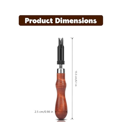 Leather Beveler Tool, 1 Pack, Adjustable Groover V Type Cutter