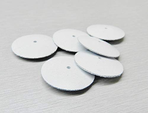 Silicone Knife Edge Wheels White Coarse Jewelry Polishing EVE Germany Pack 6
