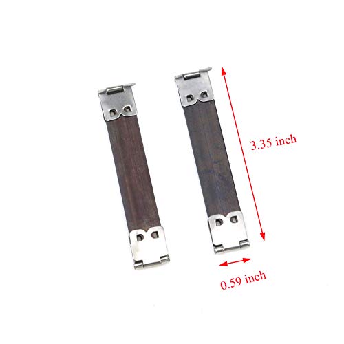 Coshar 20pcs Metal Internal Flex Frames Kiss Clasp Spring Clip Hook | Metal Bag Making Supplies, Internal Flex Frame, Use for Bag Coin Purse Wallet DIY Craft, 85mm Long - size: 85mm(20pcs)