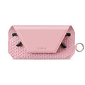 VULKIT Portable Leather Eye Glasses Case for Women & Men, Slim Sunglass Case, Unisex Eyeglass Case - color: Blush Pink