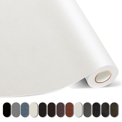 Self-Adhesive Leather Repair Patch, Vinyl Repair Kits for Couch | PU leather, Self-adhesive, quick repair, strong stick, large size, couch repair patch, furniture repair tape, cut to size - color: White, size: 3.5X79 Inch