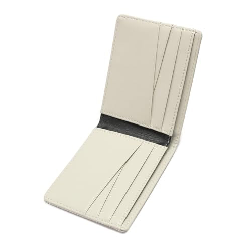 Lanyani Minimalist Fabric Wallet Bifold RFID Blocking - color: C-White