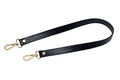 VanEnjoy Full Grain Leather Replacement Strap Shoulder Bag Purse, 0.98 inch Width Gold Hardware (Black) - color: Black, size: 26 inches
