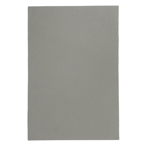 MECCANIXITY Top Grain Leather Sheet 11.8 x 7.9 Inch Natural Cow Leather 0.6mm Fabric Pieces for DIY Craft Furniture Office Belts Notebook Covers, Gray - color: Gray, size: 0.6mm
