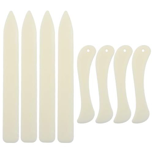 OSVJE Bone Folder, 4 Pack, Plastic Crease Maker Scoring Tool | Folding Bookbinding Tool, For Paper Crafts, For Quilting, For Leathercraft