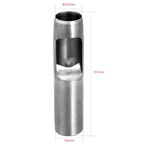 GLRXMX 22mm Round Leather Hole Punch Tool Belt Hole Puncher - size: 22mm