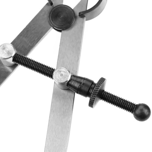 Anu Limen 100mm Adjustable Rotating Leather Compass Wing Divider, Leathercraft Edge Creaser Drawing Tool for DIY Woodworking Craft