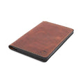 Leather Passport Holder for Men | Made in USA | 3.5" x 5.5" Field Notes Cover | Tobacco Snakebite - color: Tobacco Snakebite