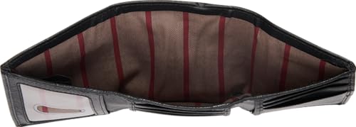 Rawlings | Men's Trifold Wallet Collection | Genuine Leather | Multiple Styles & Colors - color: Black | Home Run Collection